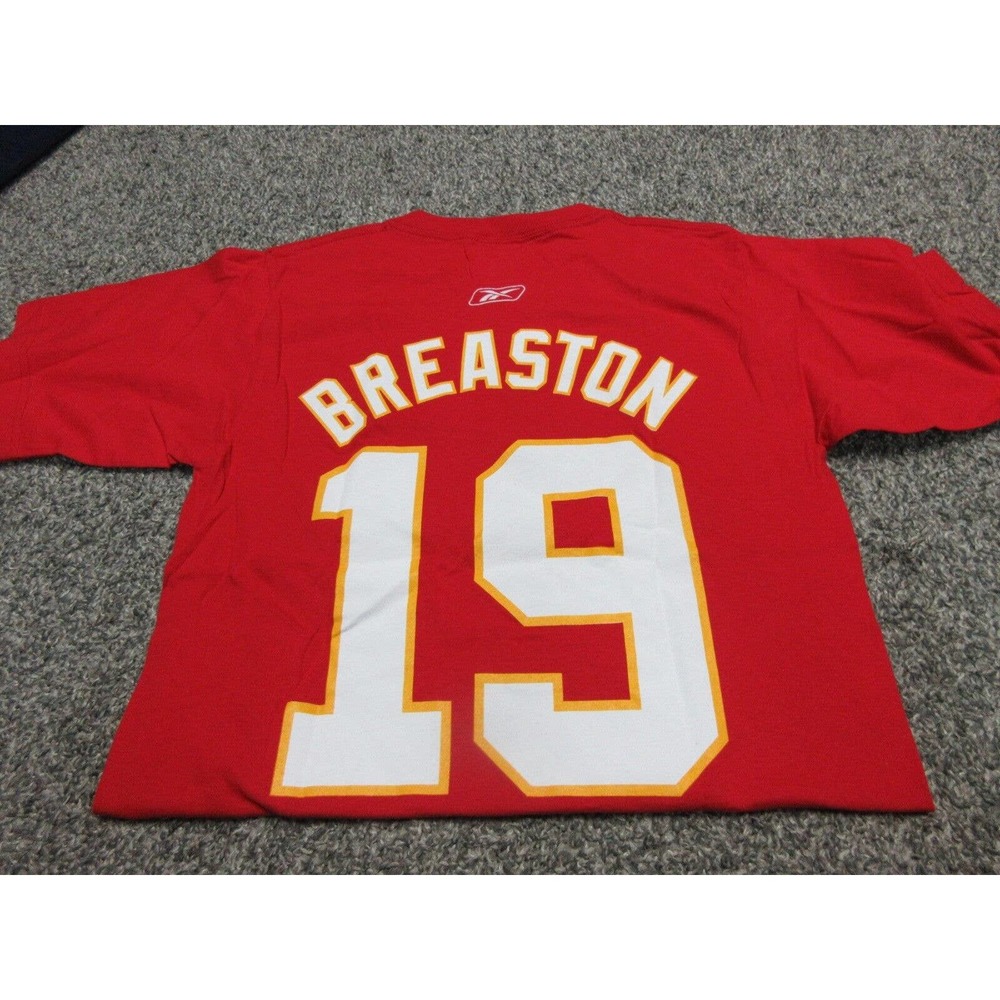 Steve Breaston #19 Kansas City Chiefs Mens sizes Small S Reebok t-shirt NEW!